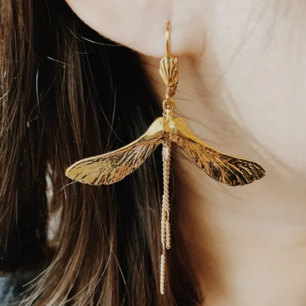 Lotta Djossou Boucles d'oreilles Samare Dorées Clearance