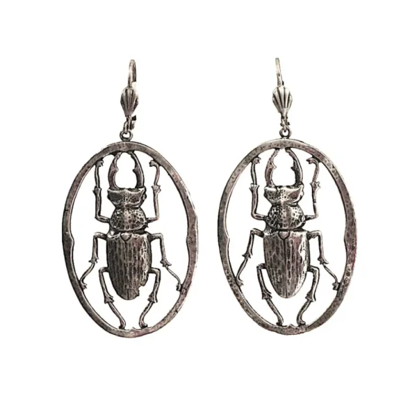 Lotta Djossou Boucles d'oreilles Scarabée Maddie argentées Online