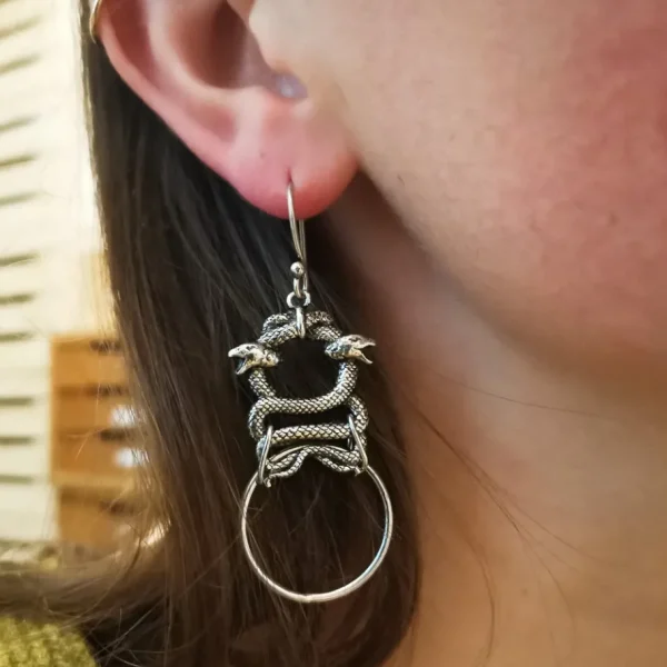 Lotta Djossou Boucles d'Oreilles2 Serpents Outlet