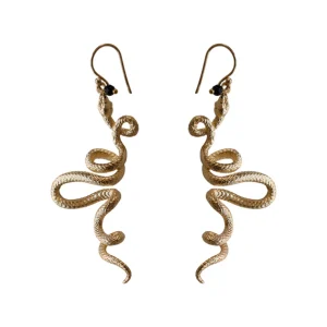 Lotta Djossou Boucles d'Oreilles Snake Dorées Online