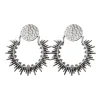 Lotta Djossou Boucles d'oreilles Soleil Argentées Fashion