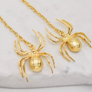 Lotta Djossou Boucles d'oreilles Spider Dorées Fashion