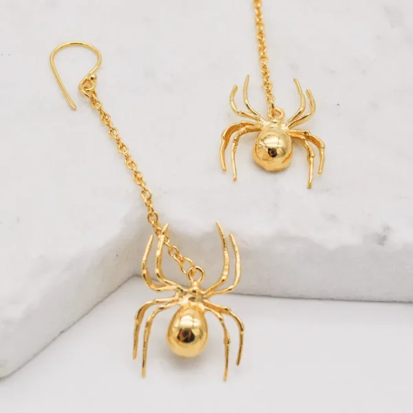 Lotta Djossou Boucles d'oreilles Spider Dorées Fashion