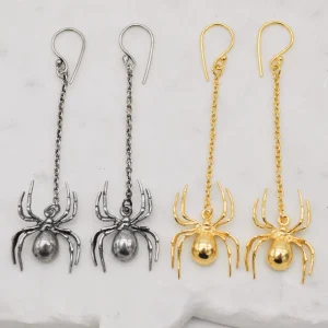 Lotta Djossou Boucles d'oreilles Spider Dorées Fashion