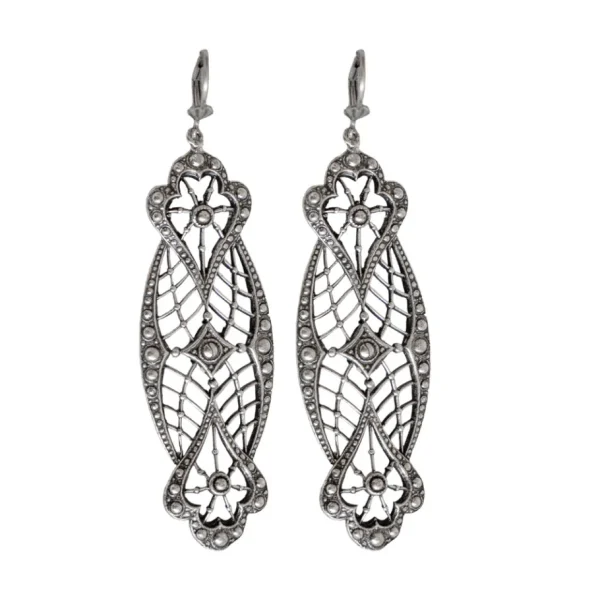 Lotta Djossou Boucles d'Oreilles Suna Argentées Hot