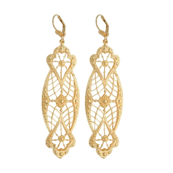 Lotta Djossou Boucles d'Oreilles Suna Dorées Clearance