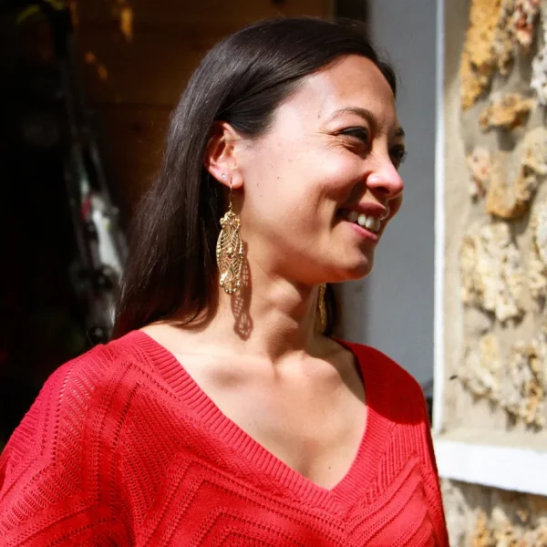 Lotta Djossou Boucles d'Oreilles Suna Dorées Clearance