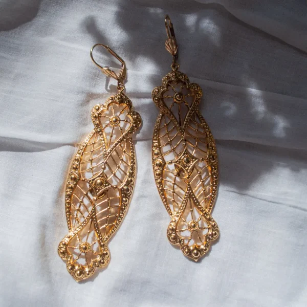 Lotta Djossou Boucles d'Oreilles Suna Dorées Clearance