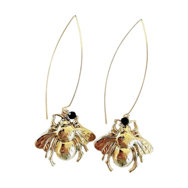 Lotta Djossou Boucles d'Oreilles Tige Bee Dorées Online