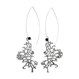 Lotta Djossou Boucles d'oreilles tige corail argentée Best