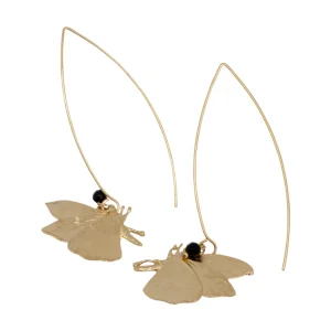 Lotta Djossou Boucles d'oreilles Tige Papillon dorée Sale