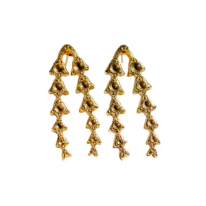 Lotta Djossou Boucles d'Oreilles Volta Dorées Sale