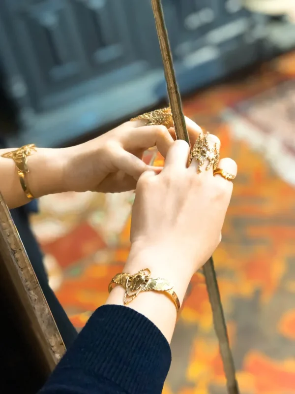 Lotta Djossou Bracelet Beetle Doré New