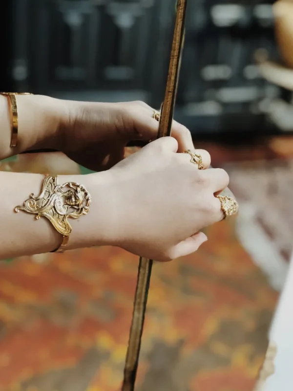 Lotta Djossou Bracelet Camée Doré Outlet