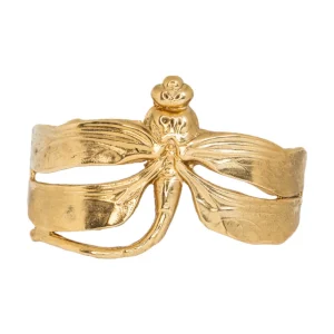 Lotta Djossou Bracelet Courbée Libellule Doré Hot