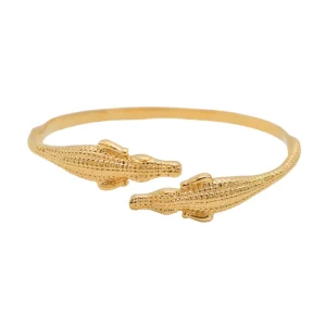 Lotta Djossou Bracelet Crocodile Doré Best