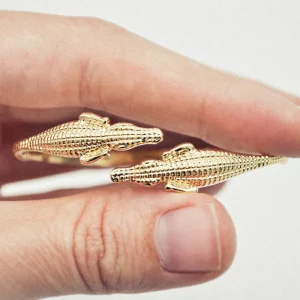Lotta Djossou Bracelet Crocodile Doré Best