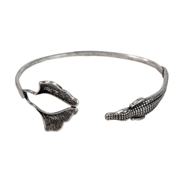 Lotta Djossou Bracelet Crocodile Ginkgo Fashion