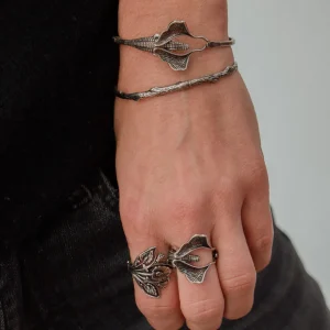 Lotta Djossou Bracelet Crocodile Ginkgo Fashion