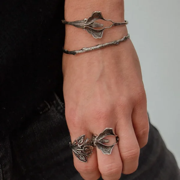 Lotta Djossou Bracelet Crocodile Ginkgo Fashion