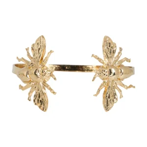 Lotta Djossou BRACELET DOUBLE INSECTE DORE Discount