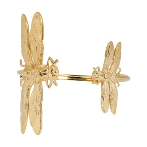 Lotta Djossou BRACELET DOUBLE LIBELLULE DORE Sale