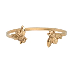 Lotta Djossou Bracelet Double Little Bee Doré Discount