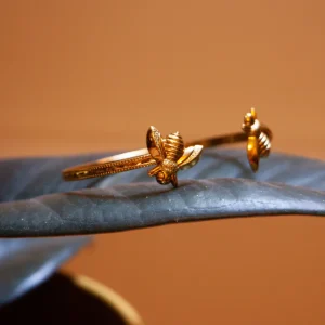 Lotta Djossou Bracelet Double Little Bee Doré Discount