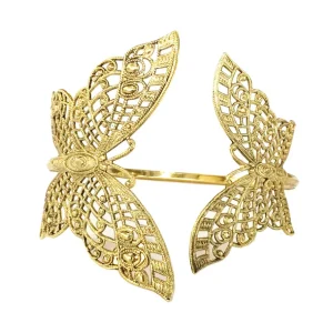 Lotta Djossou Bracelet Double Papillon Filigrane Doré Best