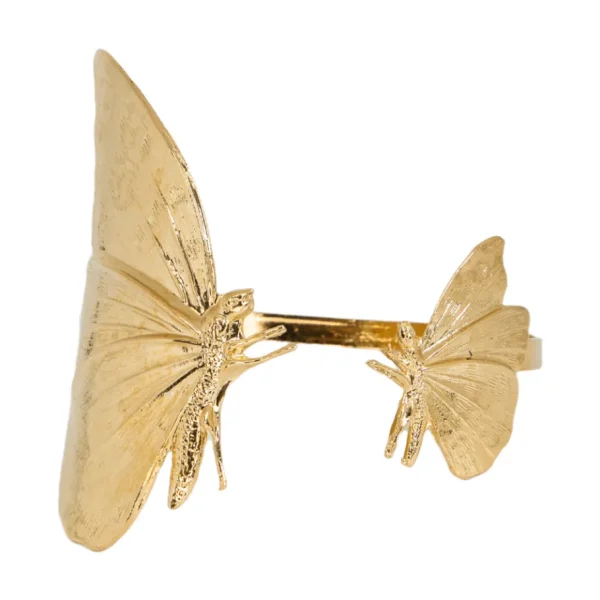Lotta Djossou Bracelet Double Papillon Doré Best