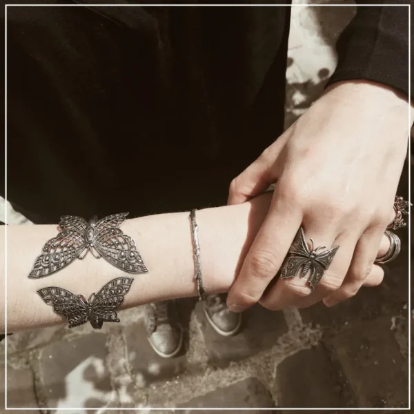 Lotta Djossou Bracelet Double Papillon Filigrane Fashion