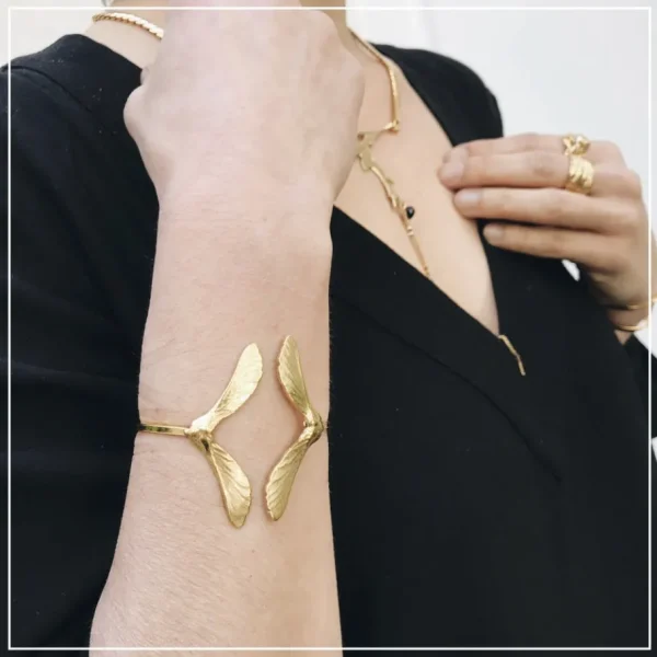 Lotta Djossou BRACELET DOUBLE SAMARE DORE Outlet