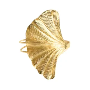 Lotta Djossou Bracelet Feuille de Ginkgo Doré Hot