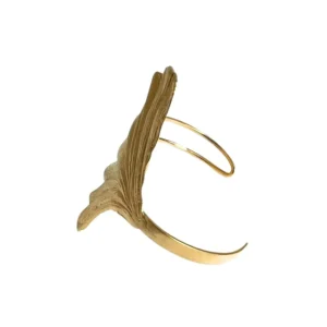 Lotta Djossou Bracelet Feuille de Ginkgo Doré Hot