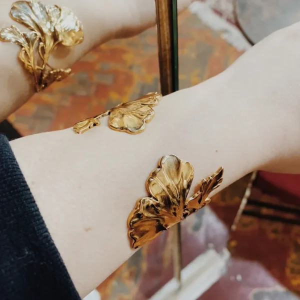 Lotta Djossou Bracelet Ginkgo Gin Doré Outlet