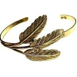 Lotta Djossou Bracelet Jonc 3 Feuilles Doré Best