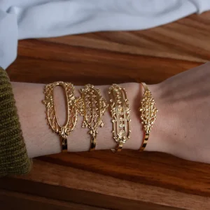 Lotta Djossou Bracelet Jonc Little Baroque Doré Clearance
