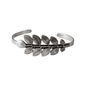 Lotta Djossou Bracelet Jonc Petit Feuille d'Acacia Fashion