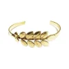 Lotta Djossou Bracelet Jonc Petit Feuille d'Acacia Doré Sale