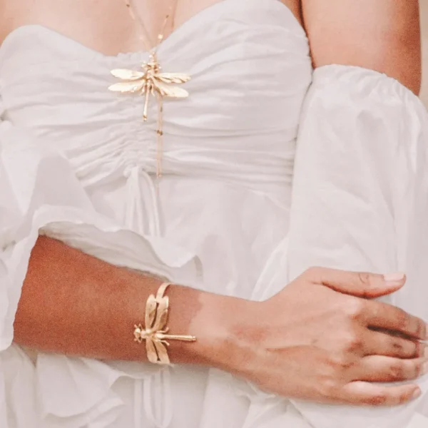 Lotta Djossou Bracelet Libellule Doré Sale