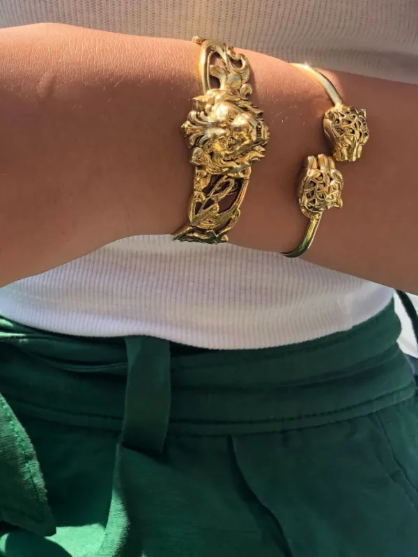 Lotta Djossou Bracelet Lion Doré New