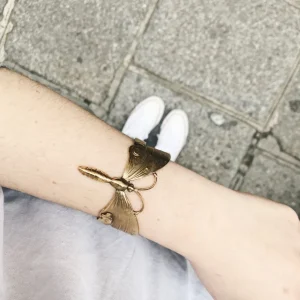 Lotta Djossou Bracelet Papillons Doré Hot