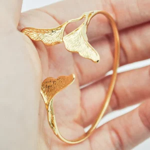 Lotta Djossou Bracelet Petit Ginkgo Doré Hot