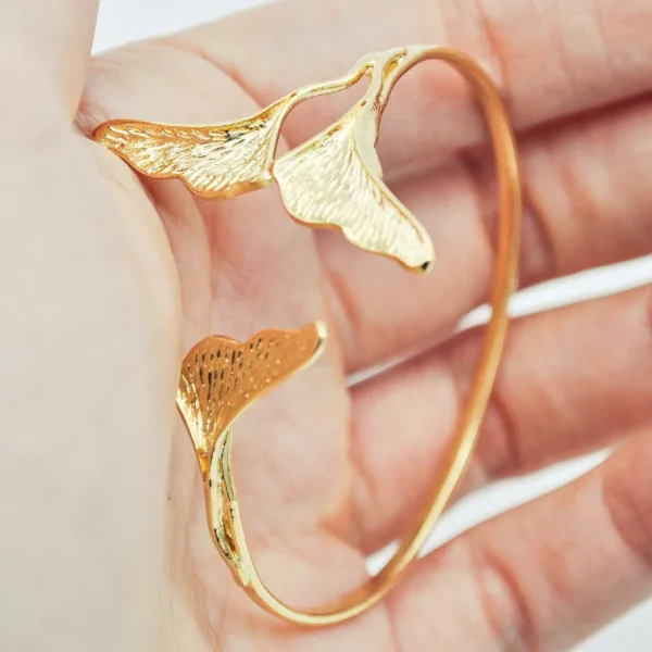 Lotta Djossou Bracelet Petit Ginkgo Doré Hot