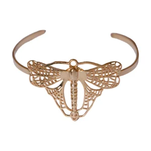 Lotta Djossou Bracelet Petit Libellule Volant Doré Clearance