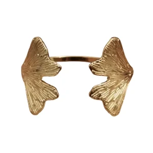 Lotta Djossou Bracelet Petite Feuille de Ginkgo Doré Best