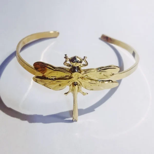 Lotta Djossou Bracelet Petite Libellule Doré New