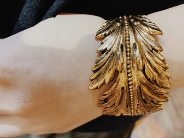 Lotta Djossou Bracelet Plume Coco Doré New