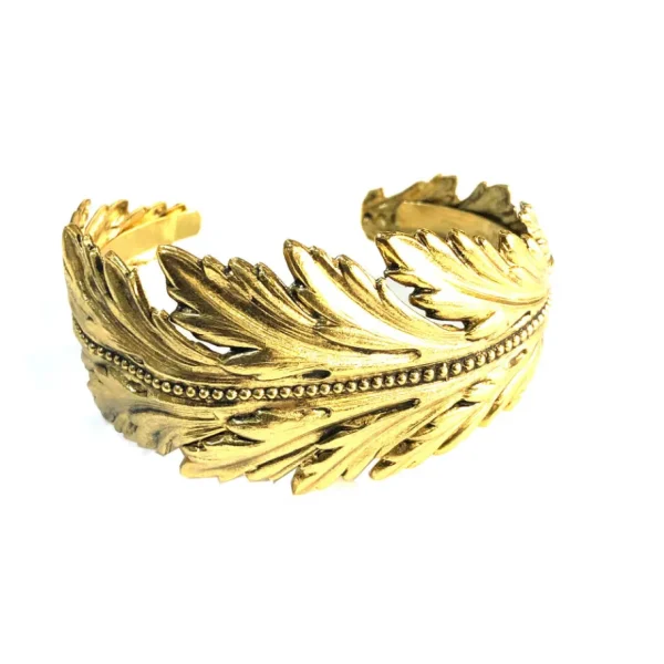 Lotta Djossou Bracelet Plume Coco Doré New