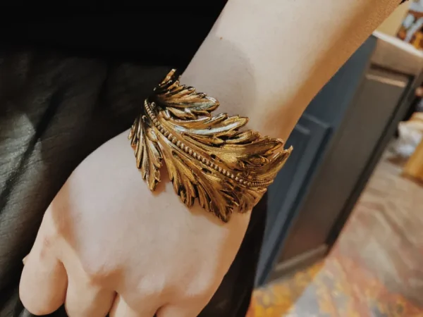 Lotta Djossou Bracelet Plume Coco Doré New